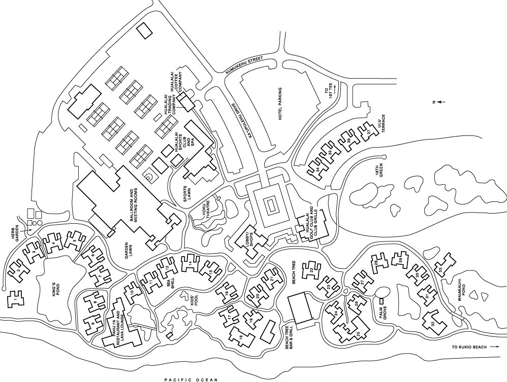 Map Layout Four Seasons Hualalai