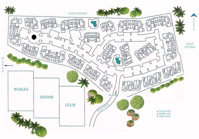 Map Layout Grand Champions Villas at Wailea