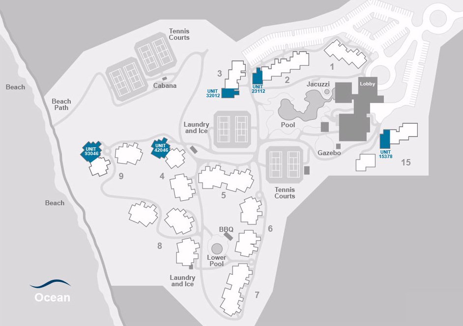 Map Layout Hanalei Bay Resort