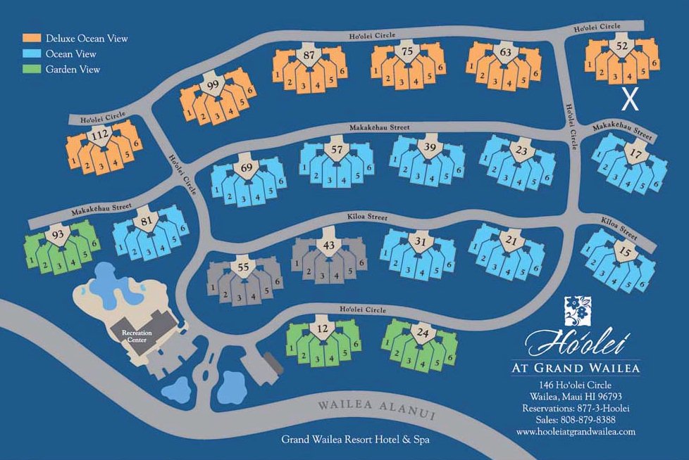 Map Layout Hotel Wailea