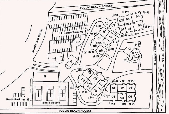 Map Layout Kaanapali Alii