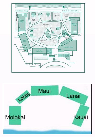 Map Layout Kaanapali Beach Hotel