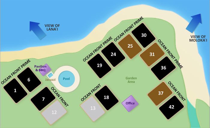 Map Layout Kahana Village