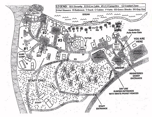 Map Layout Malaekahana State Recreation Area