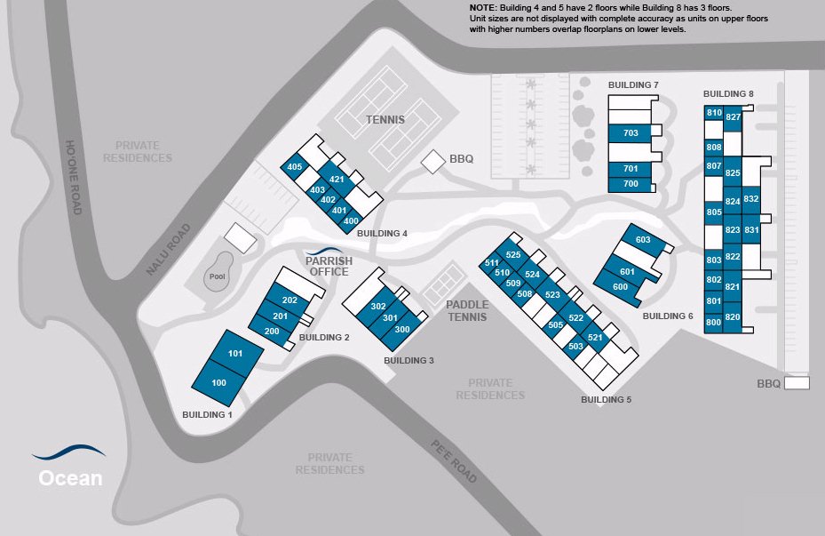 Map Layout Nihi Kai Villas