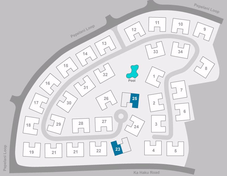 Map Layout Nihilani at Princeville