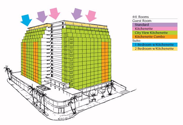 Map Layout Ohana Waikiki West