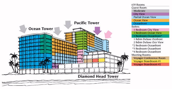 Map Layout Outrigger Reef on the Beach