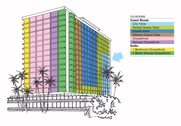 Map Layout Outrigger Waikiki on the Beach