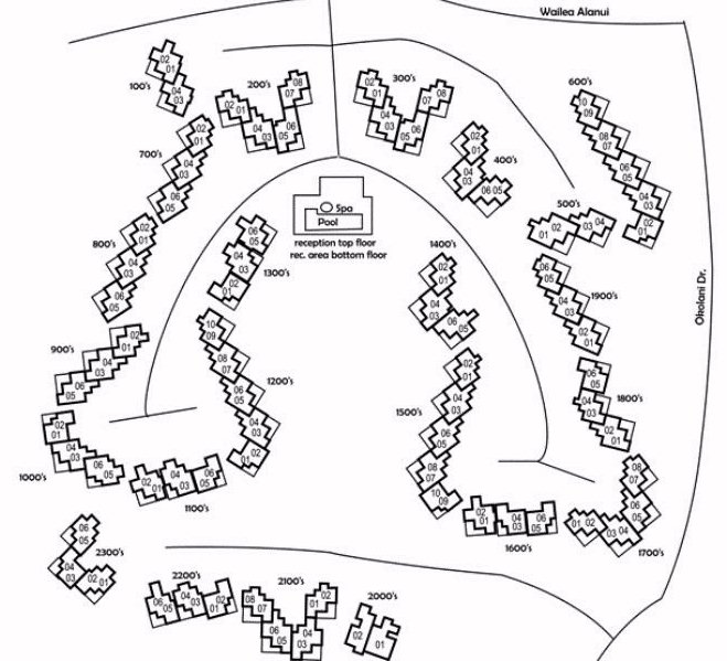 Map Layout Palms at Wailea