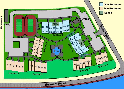 Map Layout Poipu Kapili